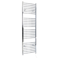 Scaldasalviette Elettrico Curvo 1000W - Termoarredo Bagno Cromato - 1800 x 600mm - Kent