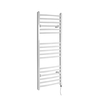 Scaldasalviette Elettrico Curvo 300W - Termoarredo Bagno Bianco - 1200 x 500mm - Ive