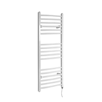 Scaldasalviette Elettrico Curvo 300W - Termoarredo Bagno Bianco - 1200 x 500mm - Ive