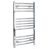 Scaldasalviette Elettrico Curvo 300W - Termoarredo Bagno Cromato - 1000 x 600mm - Kent
