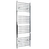 Scaldasalviette Elettrico Curvo 600W - Termoarredo Bagno Cromato - 1600 x 600mm - Kent
