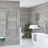 Scaldasalviette Elettrico Curvo Cromato - Termoarredo Bagno in Varie Dimensioni - Kent