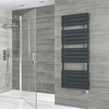 Scaldasalviette Elettrico di Design Antracite con Elemento Termostatico - Pannelli Piatti - 1500 x 600mm - Lustro