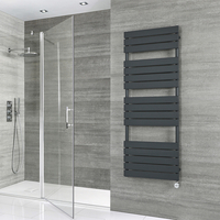 Scaldasalviette Elettrico di Design Antracite con Elemento Termostatico - Pannelli Piatti - 1500 x 600mm - Lustro
