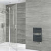 Scaldasalviette Elettrico di Design Antracite con Elemento Termostatico - Pannelli Piatti - 600 x 400mm - Lustro