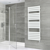 Scaldasalviette Elettrico di Design Bianco con Elemento Termostatico - Pannelli Piatti - 1500 x 600mm - Lustro