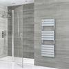 Scaldasalviette Elettrico di Design Cromato - Scelta di Misure,  Elemento Riscaldante e Copricavo - Lustro
