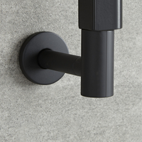 Scaldasalviette Elettrico di Design Nero con Pannelli Piatti - 975 x 450mm - con Elemento & Copri Cavo