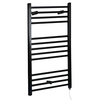 Scaldasalviette Elettrico Piatto - Termoarredo Bagno Nero - 1000 x 600mm - 300W - Nox