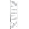 Scaldasalviette Elettrico Piatto 1000W - Termoarredo Bagno Cromato - 1800 x 500mm - Kent
