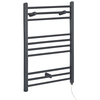 Scaldasalviette Elettrico Piatto 200W - Termoarredo Bagno Antracite - 800 x 500mm - Artle