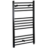 Scaldasalviette Elettrico Piatto 200W - Termoarredo Bagno Nero - 1000 x 500mm - Nero