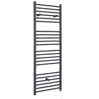 Scaldasalviette Elettrico Piatto 300W - Termoarredo Bagno Antracite - 1600 x 400mm - Artle