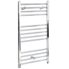 Scaldasalviette Elettrico Piatto 300W - Termoarredo Bagno Cromato - 1000 x 600mm - Kent