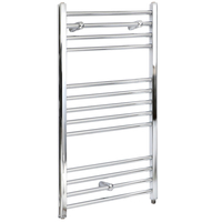 Scaldasalviette Elettrico Piatto 300W - Termoarredo Bagno Cromato - 1000 x 600mm - Kent