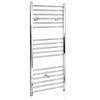 Scaldasalviette Elettrico Piatto 300W - Termoarredo Bagno Cromato - 1200 x 400mm - Kent