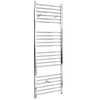 Scaldasalviette Elettrico Piatto 300W - Termoarredo Bagno Cromato - 1600 x 400mm - Kent
