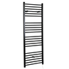 Scaldasalviette Elettrico Piatto 300W - Termoarredo Bagno Nero - 1600 x 400mm - Nero