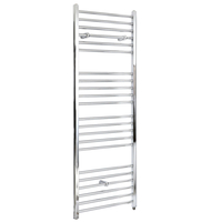 Scaldasalviette Elettrico Piatto 400W - Termoarredo Bagno Cromato - 1600 x 500mm - Kent