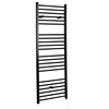 Scaldasalviette Elettrico Piatto 600W - Termoarredo Bagno Nero - 1600 x 600mm - Nero