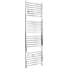 Scaldasalviette Elettrico Piatto 800W - Termoarredo Bagno Cromato - 1800 x 400mm - Kent