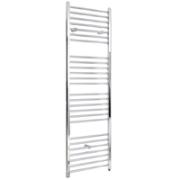 Scaldasalviette Elettrico Piatto 800W - Termoarredo Bagno Cromato - 1800 x 400mm - Kent