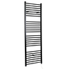 Scaldasalviette Elettrico Piatto 800W - Termoarredo Bagno Nero - 1800 x 400mm - Nero