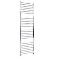 Scaldasalviette Elettrico Piatto Cromato - Termoarredo Bagno in Varie Dimensioni - Kent
