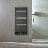 Scaldasalviette Elettrico Smart con Ventola - Antracite - 1200mm x 500mm - con Presa Elettrica