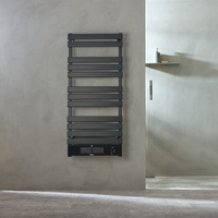 Scaldasalviette Elettrico Smart con Ventola - Antracite - 1200mm x 500mm - con Presa Elettrica