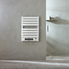 Scaldasalviette Elettrico Smart con Ventola - Bianco - 800mm x 500mm - con Presa Elettrica