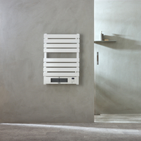 Scaldasalviette Elettrico Smart con Ventola - Bianco - 800mm x 500mm - con Presa Elettrica