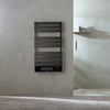 Scaldasalviette Elettrico Smart con Ventola - Nero - 1000mm x 500mm - con Presa Elettrica