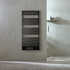 Scaldasalviette Elettrico Smart con Ventola - Nero - 1200mm x 500mm - con Presa Elettrica