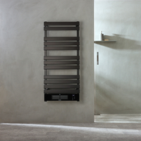 Scaldasalviette Elettrico Smart con Ventola - Nero - 1200mm x 500mm - con Presa Elettrica