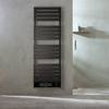 Scaldasalviette Elettrico Smart con Ventola - Nero - 1600mm x 500mm - con Presa Elettrica