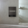 Scaldasalviette Elettrico Smart con Ventola - Nero - 800mm x 500mm - con Presa Elettrica
