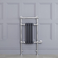Scaldasalviette Elettrico Tradizionale - Termoarredo Bagno 400W - Colore Antracite - 930 x 450mm - Elizabeth
