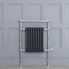 Scaldasalviette Elettrico Tradizionale - Termoarredo Bagno 600W - Colore Antracite - 930 x 620mm - Elizabeth