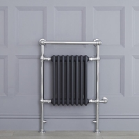 Scaldasalviette Elettrico Tradizionale - Termoarredo Bagno 600W - Colore Antracite - 930 x 620mm - Elizabeth