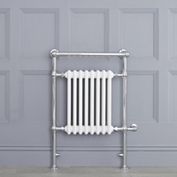 Scaldasalviette Elettrico Tradizionale - Termoarredo Bagno 800W - Bianco - 930 x 620mm - Elizabeth