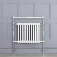 Scaldasalviette Elettrico Tradizionale - Termoarredo Bagno 800W - Bianco - 930 x 790mm - Elizabeth