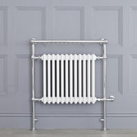 Scaldasalviette Elettrico Tradizionale - Termoarredo Bagno 800W - Colore Bianco - 930 x 790mm - Elizabeth