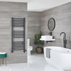 Scaldasalviette Misto Curvo - Termoarredo Bagno Antracite con Varie Dimensioni - Artle