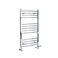 Scaldasalviette Misto Curvo - Termoarredo Bagno Cromato - 1000 x 500mm - 323W - Kent