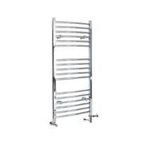 Scaldasalviette Misto Curvo - Termoarredo Bagno Cromato - 1200 x 600mm - 452W - Kent