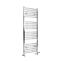 Scaldasalviette Misto Curvo - Termoarredo Bagno Cromato - 1600 x 600mm - 455W - Kent