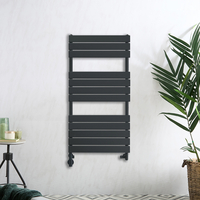 Scaldasalviette Misto di Design Antracite - Scelta di Dimensioni e Copri Cavo