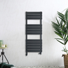 Scaldasalviette Misto di Design Antracite con Pannelli Piatti - 1200 x 450mm - Lustro