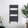 Scaldasalviette Misto di Design Antracite con Pannelli Piatti - 1200 x 600mm - Lustro